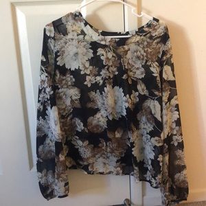 3/$10 Floral blouse NWOT